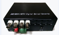Fiber Optik 4ch 720P HD TVI / CVI / AHD Transmitter Receiver Kelas Industri