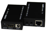 Support 3D 1080P Hdmi Extender Over Fiber Cat 5E / 6 Cable Bi Directional IR Control