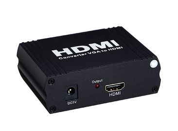 Cina VGA + R / L Radio ke HDMI mendukung hingga 1080 Video Audio Converter HDMI Splitter pabrik