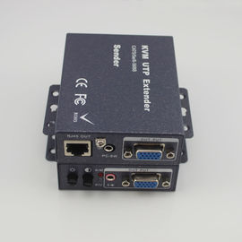Cina Fiber Optic Extender 300 meter VGA KVM Extender dengan CAT5E Untuk 1080P EDID Mendukung USB wireless mouse pabrik