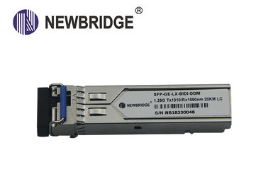 1.25Gb / s BiDi SFP Transceiver Module Simplex LC / SC Connector RoHS Compliant